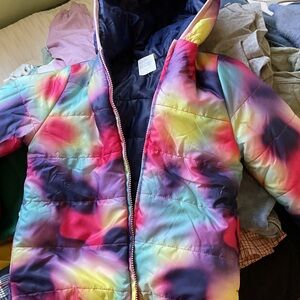 Epic Threads Multicolor Kids Puffer Jacket Sz small